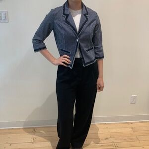 San Francisco denim fitted striped jacket for women size 9